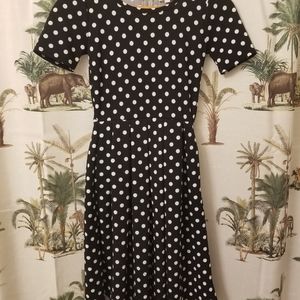 Lularoe polka dot A-line dress XXS